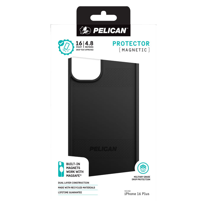 Pelican Protector MagSafe Case for Apple iPhone 16 Plus Black