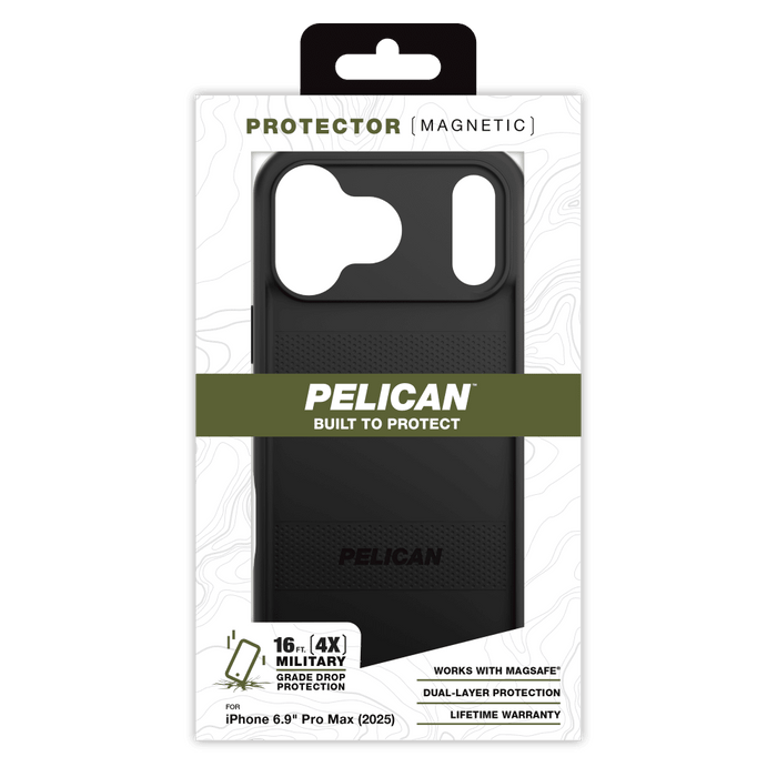 Pelican Protector MagSafe Case for Apple iPhone 17 Pro Max Black