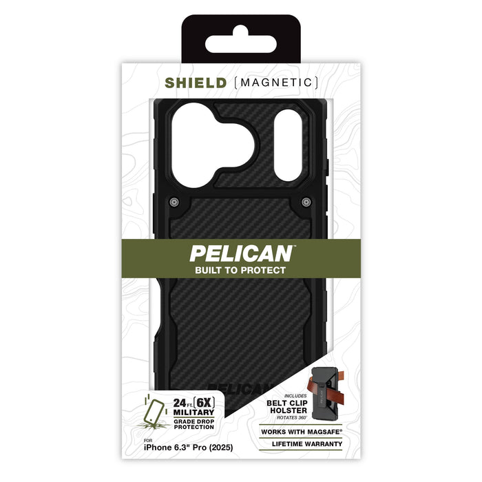 Pelican Shield MagSafe Case with Holster for Apple iPhone 17 Pro Black