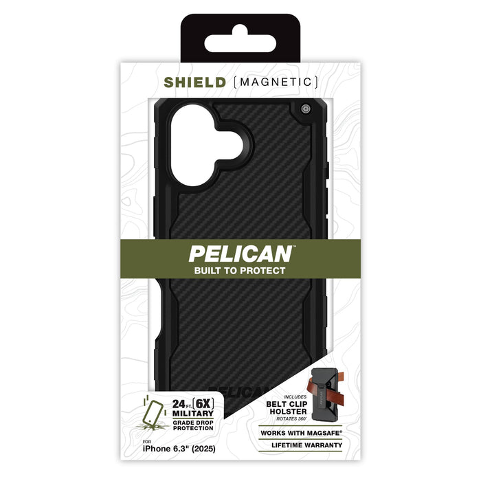 Pelican Shield MagSafe Case with Holster for Apple iPhone 17 Black