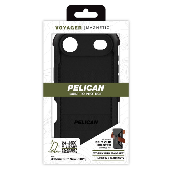 Pelican Voyager MagSafe Case with Holster for Apple iPhone Air Black