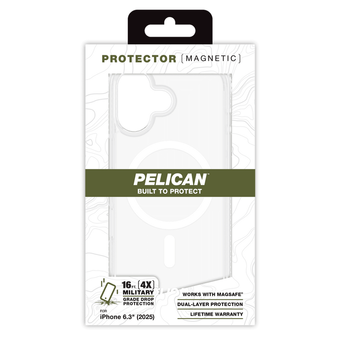 Pelican Protector MagSafe Case for Apple iPhone 17 Clear