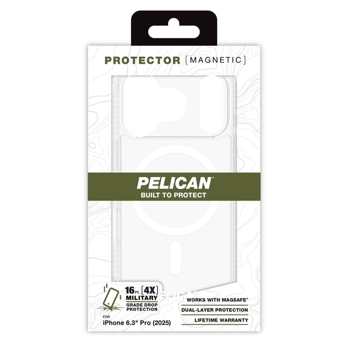 Pelican Protector MagSafe Case for Apple iPhone 17 Pro Clear
