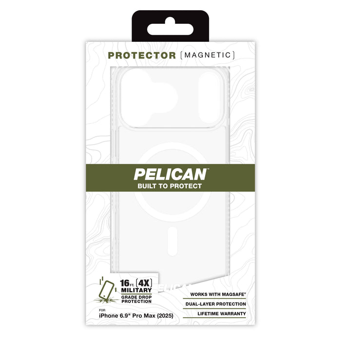 Pelican Protector MagSafe Case for Apple iPhone 17 Pro Max Clear
