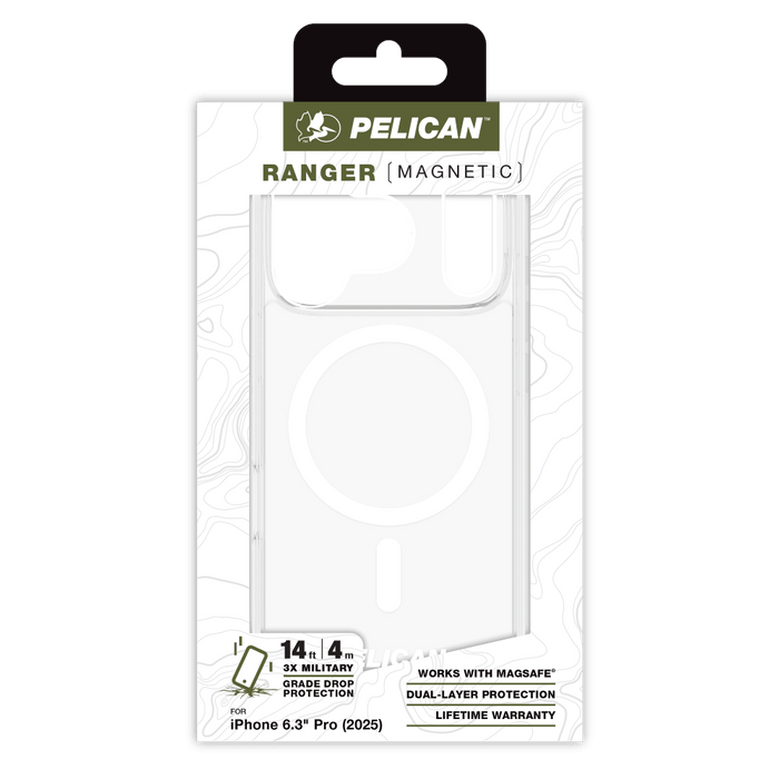 Pelican Ranger MagSafe Case for Apple iPhone 17 Pro Clear