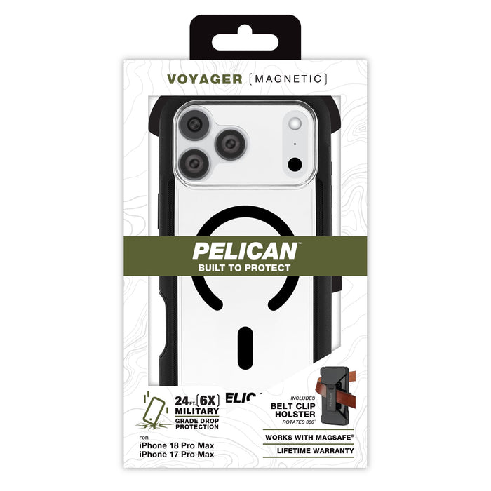 Pelican Voyager MagSafe Case with Holster for Apple iPhone 18 Pro Max / 17 Pro Max
