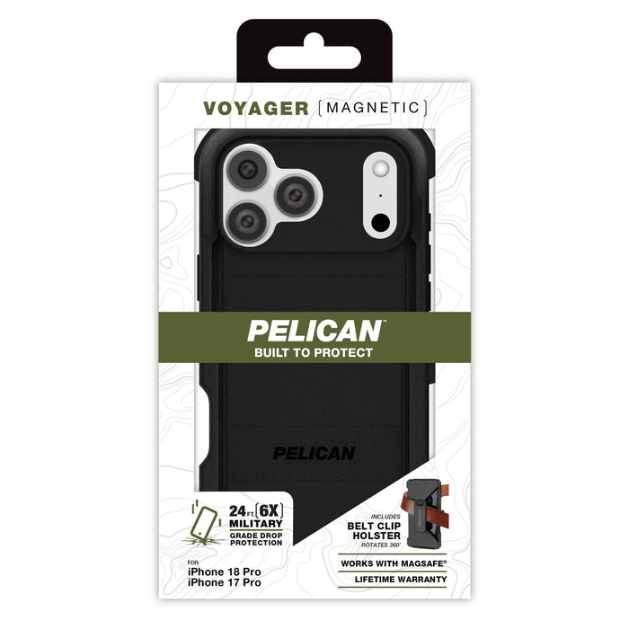 Pelican Voyager MagSafe Case with Holster for Apple iPhone 18 Pro / 17 Pro