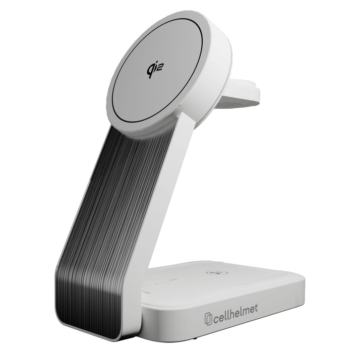 Cellhelmet Qi2 3 in 1 Charging Station with 3in Charging Cable