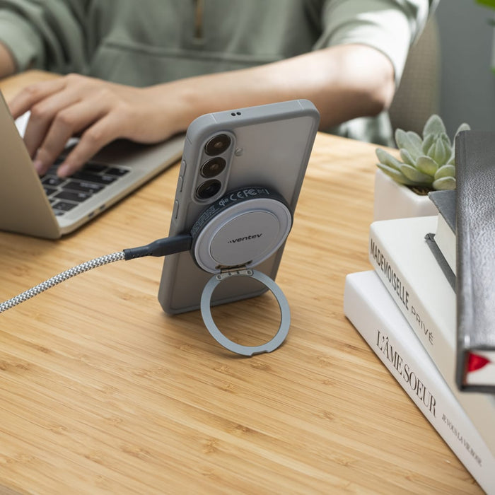 Ventev Qi215W Wireless Magnetic Charger with Stand