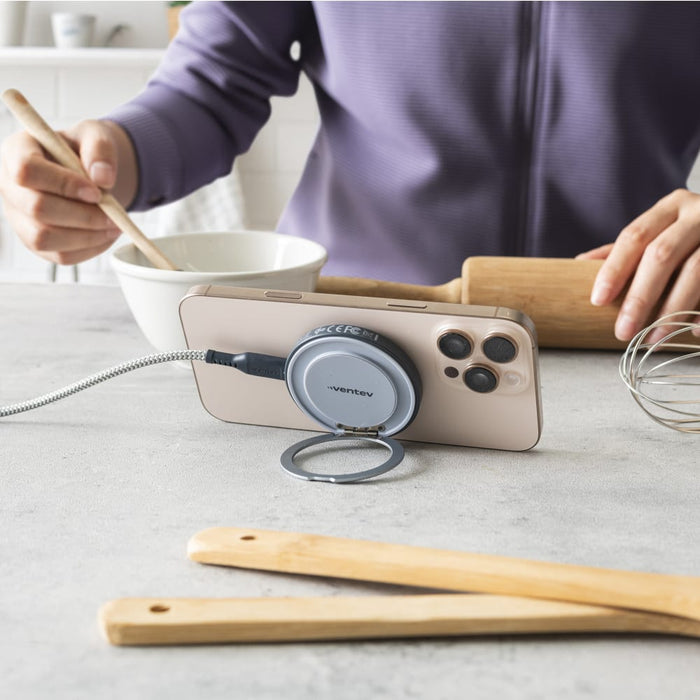 Ventev Qi215W Wireless Magnetic Charger with Stand