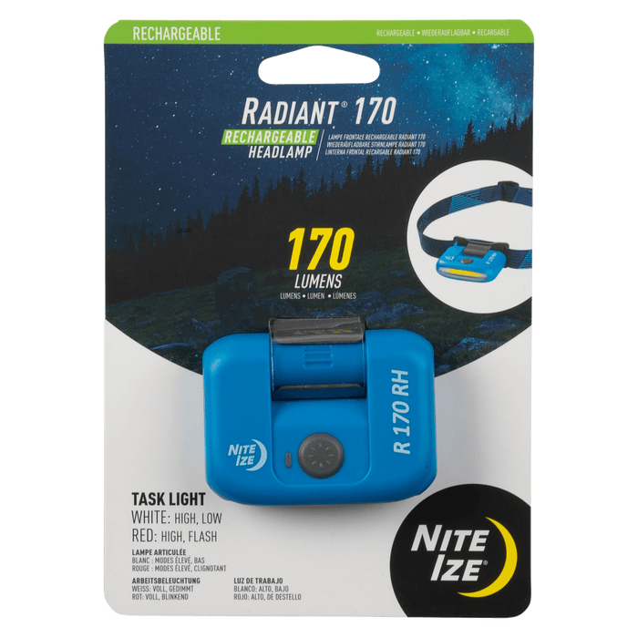 Nite Ize Radiant 170 Rechargeable Headlamp Blue