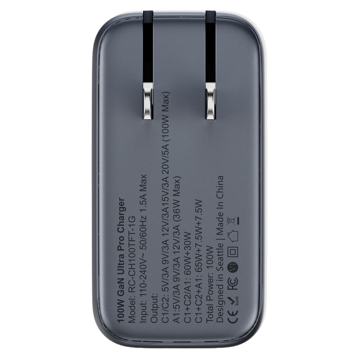 ReelCharge 100W 3-in-1 Laptop Charger with Smart Display