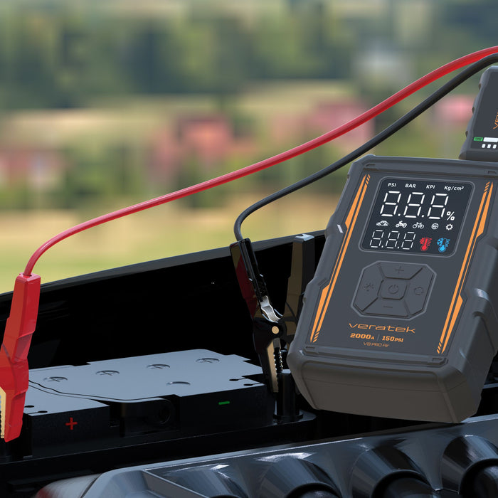 Veratek V8 Pro Air Vehicle Jump Starter and Air Compressor 16,000 mAh