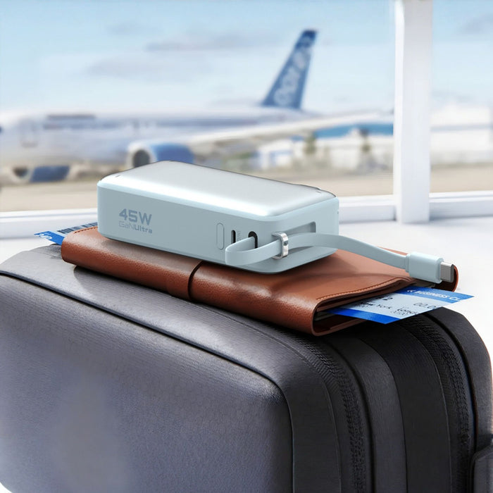 ReelCharge Flex Power Bank 45W with Integrated USB-C Cable 10,000 mAh