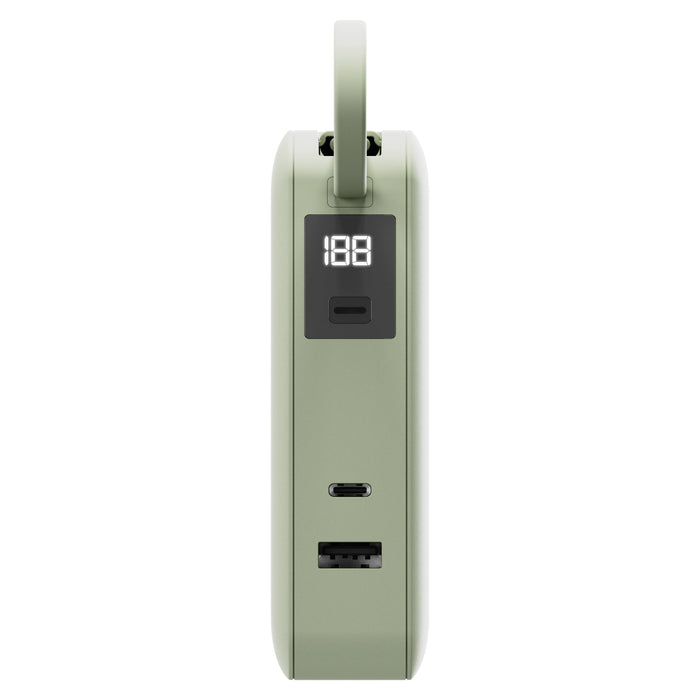 ReelCharge 10,000 mAh Power Bank Flex with Integrated USB-C Cable 65W