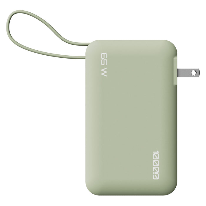ReelCharge 10,000 mAh Power Bank Flex with Integrated USB-C Cable 65W