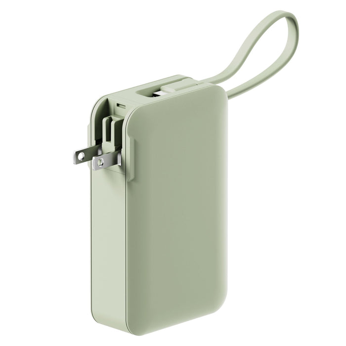 ReelCharge 10,000 mAh Power Bank Flex with Integrated USB-C Cable 65W
