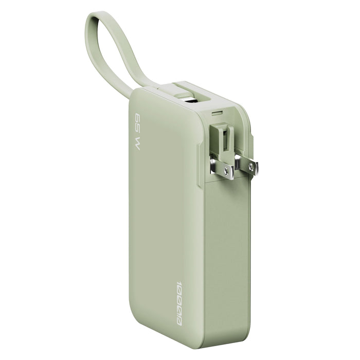 ReelCharge 10,000 mAh Power Bank Flex with Integrated USB-C Cable 65W
