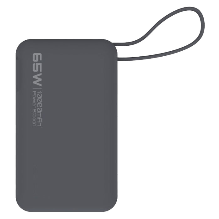 ReelCharge 10,000 mAh Power Bank Flex with Integrated USB-C Cable 65W