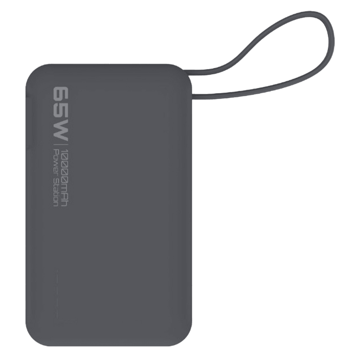 ReelCharge 10,000 mAh Power Bank Flex with Integrated USB-C Cable 65W
