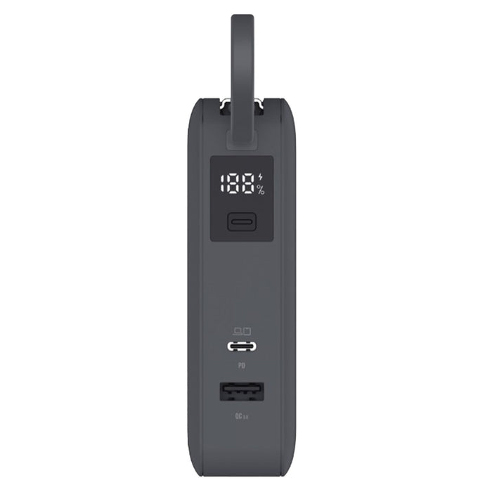 ReelCharge 10,000 mAh Power Bank Flex with Integrated USB-C Cable 65W