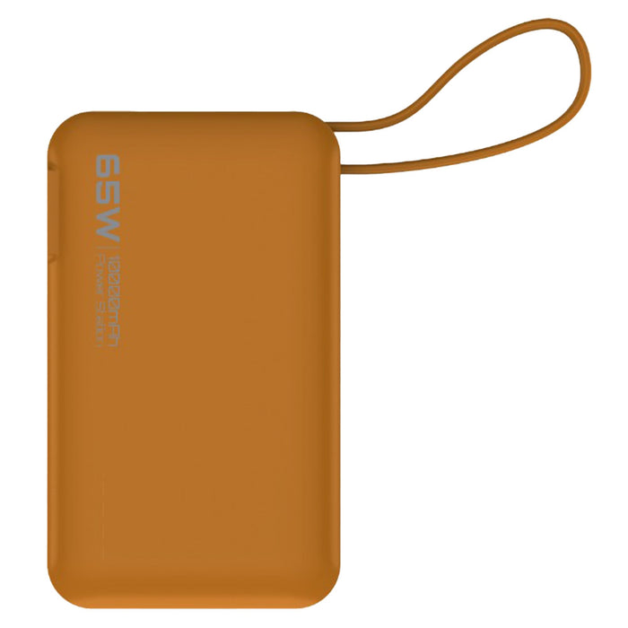 ReelCharge 10,000 mAh Power Bank Flex with Integrated USB-C Cable 65W