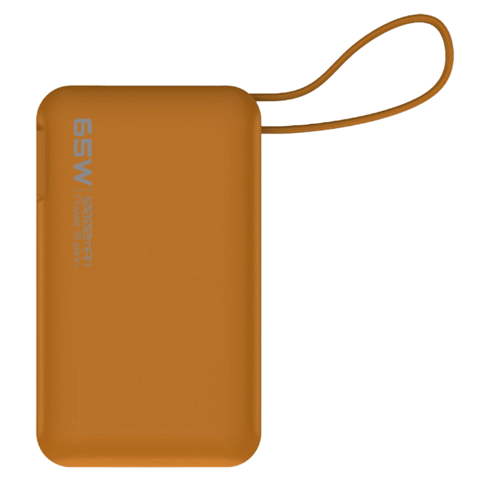 ReelCharge 10,000 mAh Power Bank Flex with Integrated USB-C Cable 65W