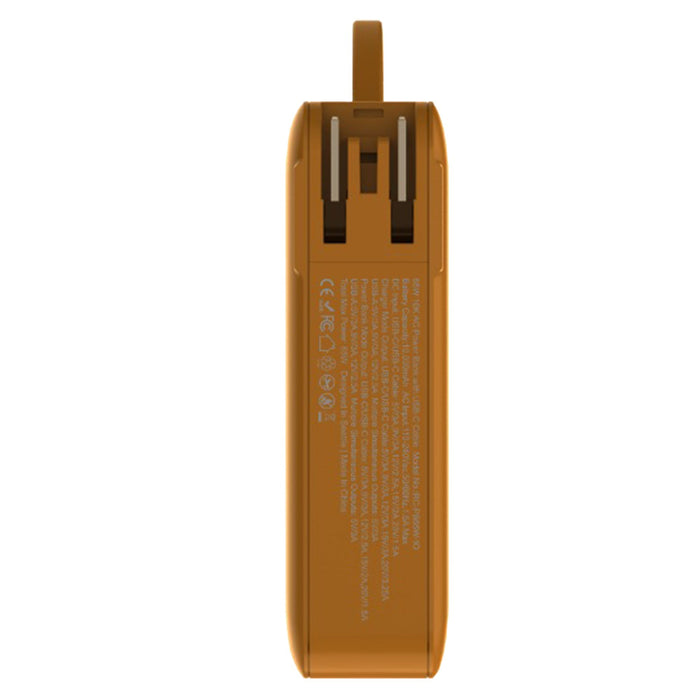 ReelCharge 10,000 mAh Power Bank Flex with Integrated USB-C Cable 65W