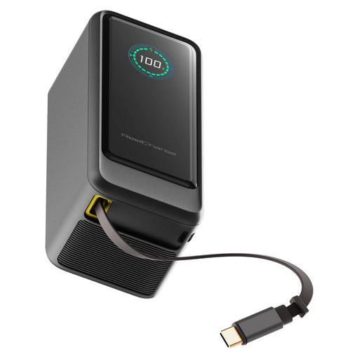 ReelCharge ReelPro 67W Power Bank 15,000 mAh with Retractable Cable