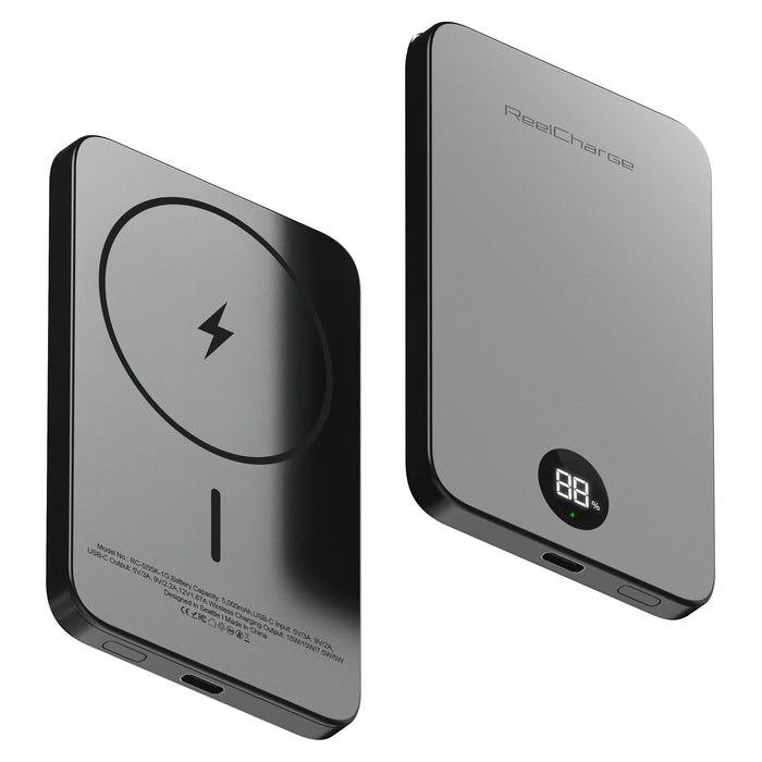 ReelCharge ReelSafe Semi-Solid State Power Bank 5,000 mAh