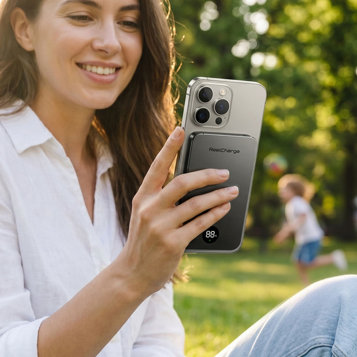 ReelCharge ReelSafe Semi-Solid State Power Bank 5,000 mAh