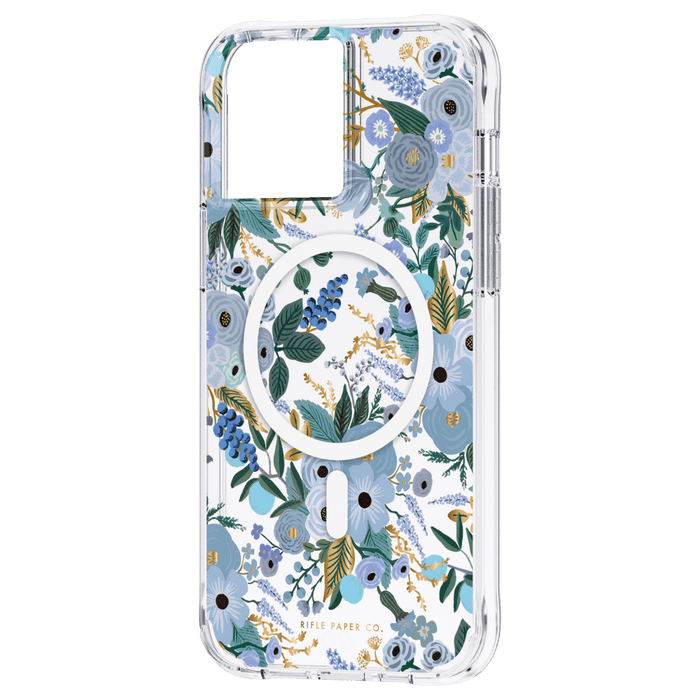 Rifle Paper Co MagSafe Case for Apple iPhone 13 Pro Max / 12 Pro Max Garden Party Blue