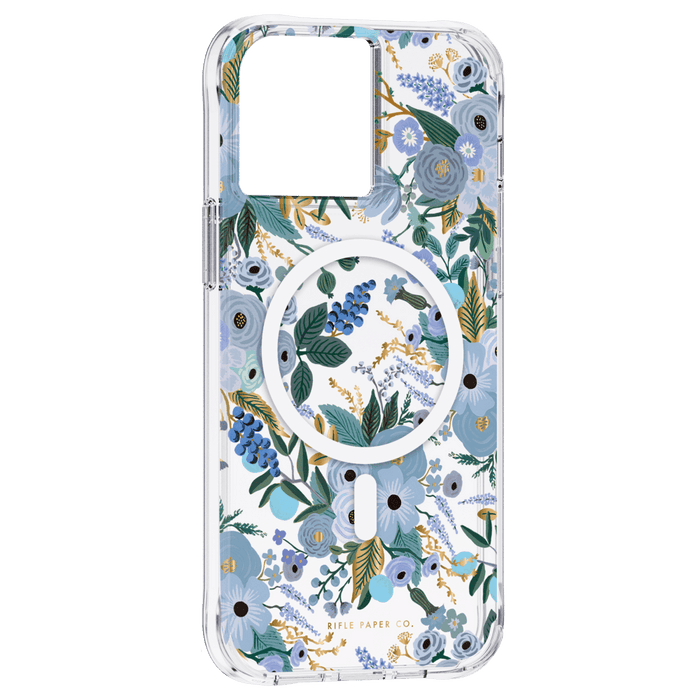 Rifle Paper Co MagSafe Case for Apple iPhone 13 Pro Max / 12 Pro Max Garden Party Blue