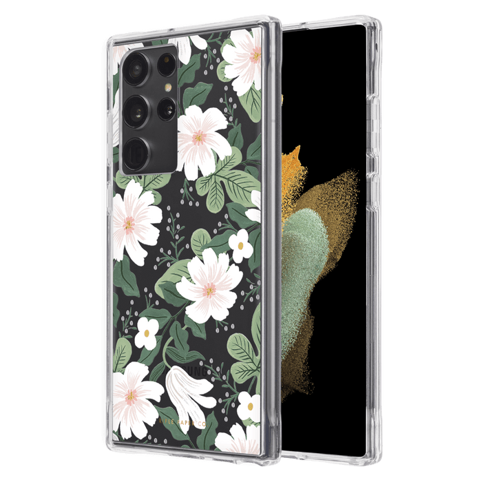 Rifle Paper Co Ultra Slim Antimicrobial Case for Samsung Galaxy S22 Ultra Willow