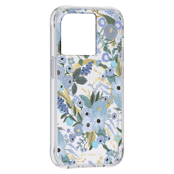 Rifle Paper Co MagSafe Case for Apple iPhone 14 Pro Garden Party Blue