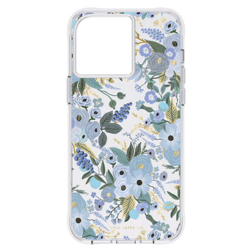 Rifle Paper Co Ultra Slim Antimicrobial Case for Apple iPhone 14 Pro Max Blue