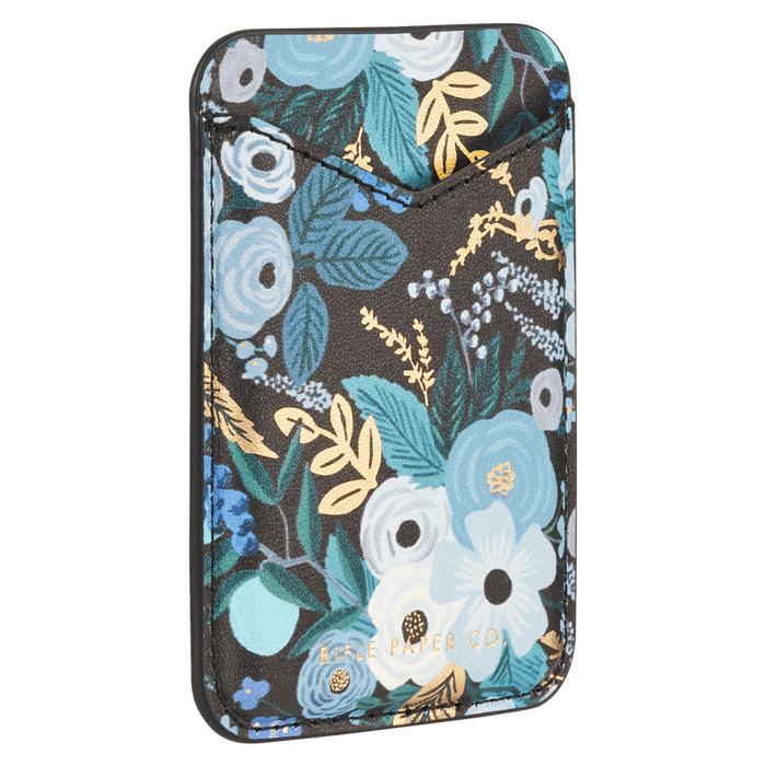 Rifle Paper Co MagSafe Magnetic Card Holder Garden Party Blue