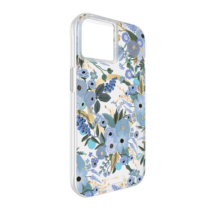 Rifle Paper Co MagSafe Case for Apple iPhone 15 / iPhone 14 / iPhone 13 Garden Party Blue
