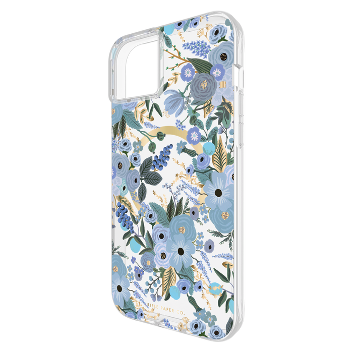 Rifle Paper Co MagSafe Case for Apple iPhone 15 Plus Garden Party Blue