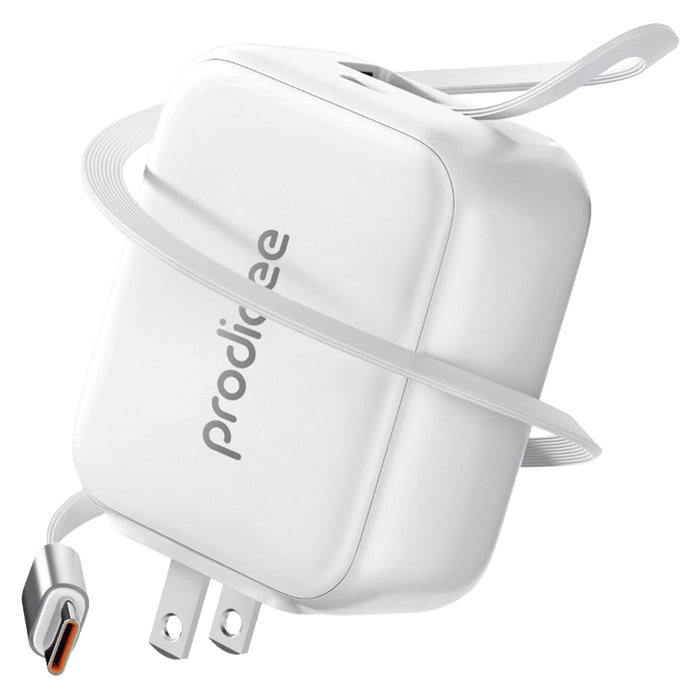prodigee Energee Retract-It Wall Charger 30W White