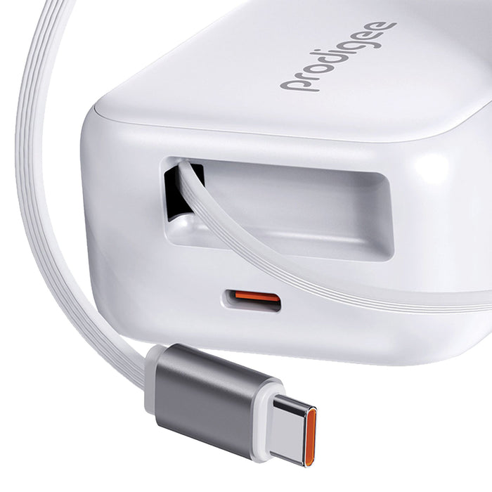 prodigee Energee Retract-It Wall Charger 30W White