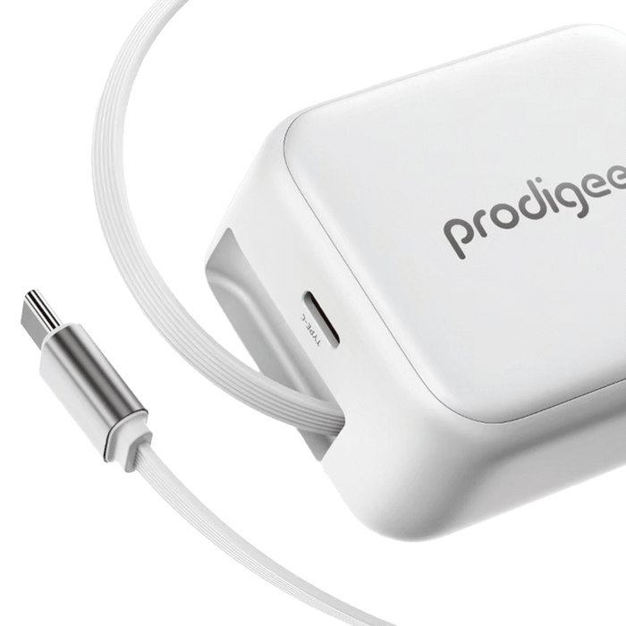 prodigee Energee Retract-It Wall Charger 30W White
