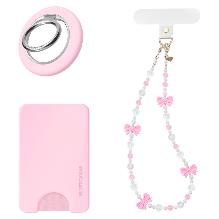 VELVET CAVIAR Gift Set with MagSafe Wallet, Grip Ring, and Phone Charm