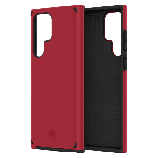 Incipio Duo Case for Samsung Galaxy S22 Ultra Salsa Red and Black