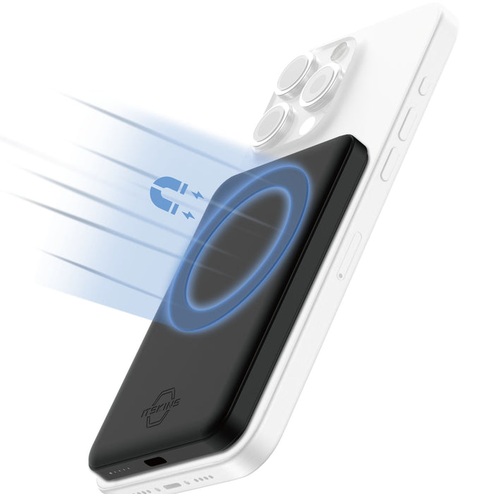 ITSKINS Hybrid USB C Magnetic Power Bank 5,000 mAh