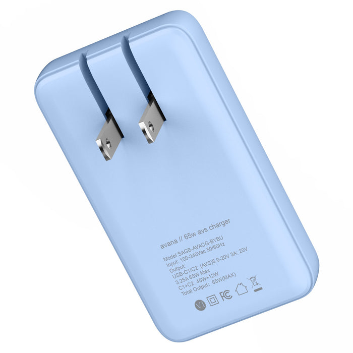 Avana Ultra-Slim Dual 65W USB-C to USB-C Charger