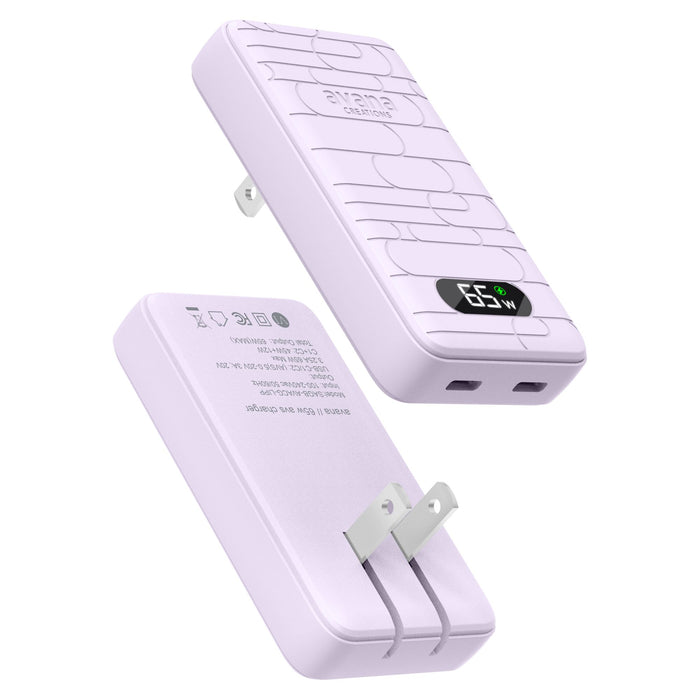 Avana Ultra-Slim Dual 65W USB-C to USB-C Charger