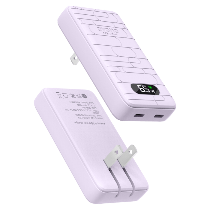 Avana Ultra-Slim Dual 65W USB-C to USB-C Charger