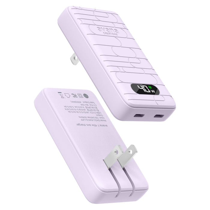 Avana Ultra-Slim Dual 40W USB-C to USB-C Charger