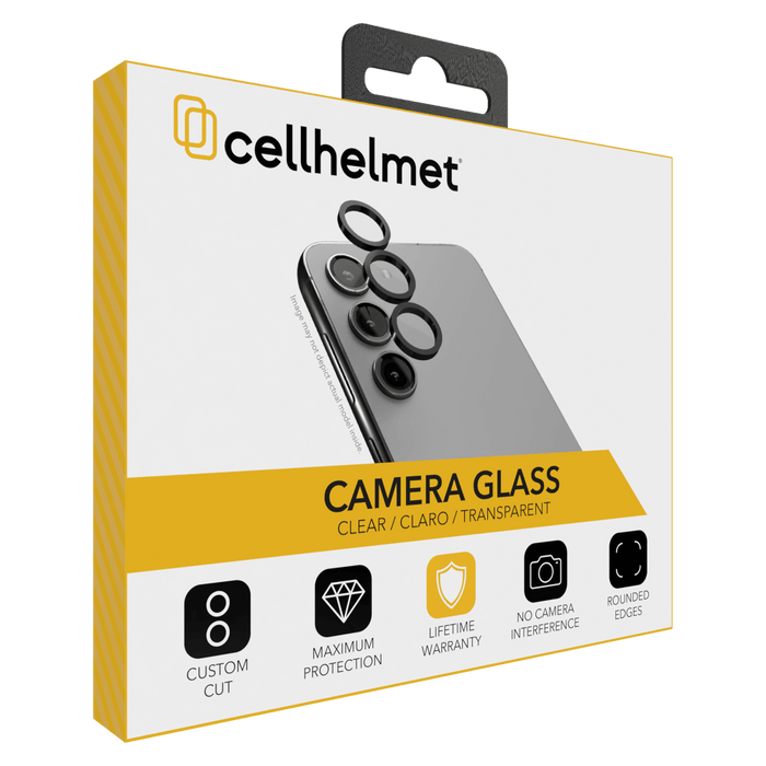 Cellhelmet Tempered Glass Camera Screen Protector for Samsung Galaxy S24 Ultra (One Piece) Clear